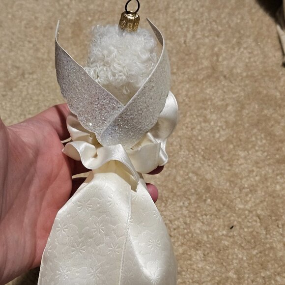 RARE VINTAGE SOFFIERIA DE CARLINI HEAVENLY ANGEL WINGS HORN CHRISTMAS ORNAMENT - Picture 8 of 13